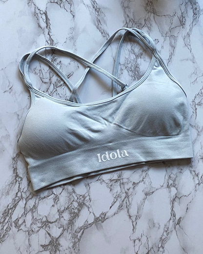 Light Gray Active Bra Top