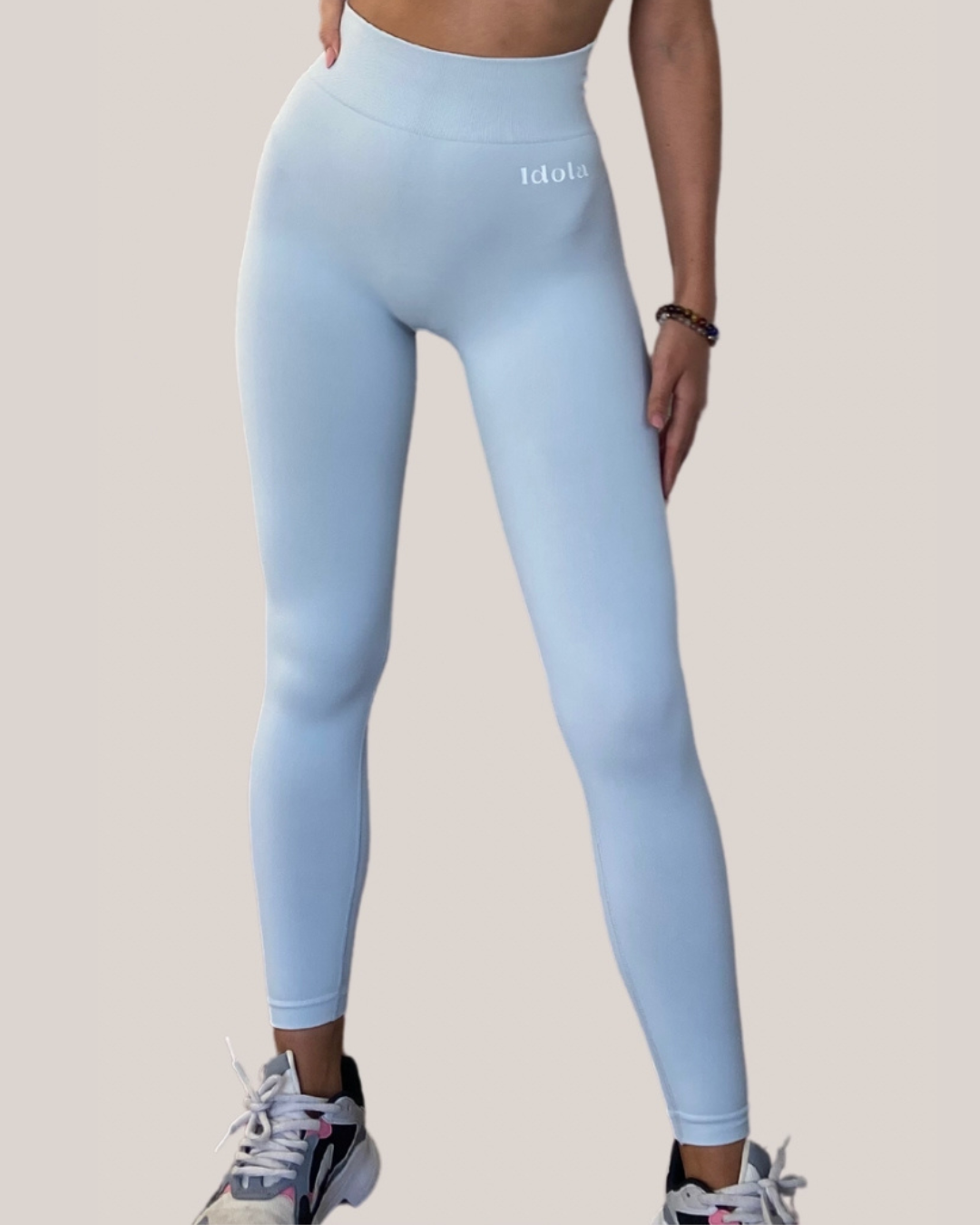 Active Leggings Light Gray