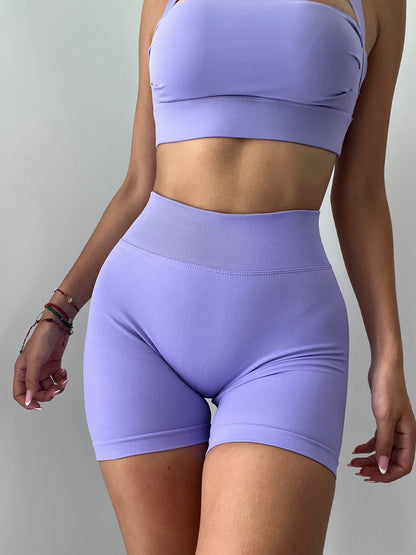 Pastel Lilac Mini Shorts