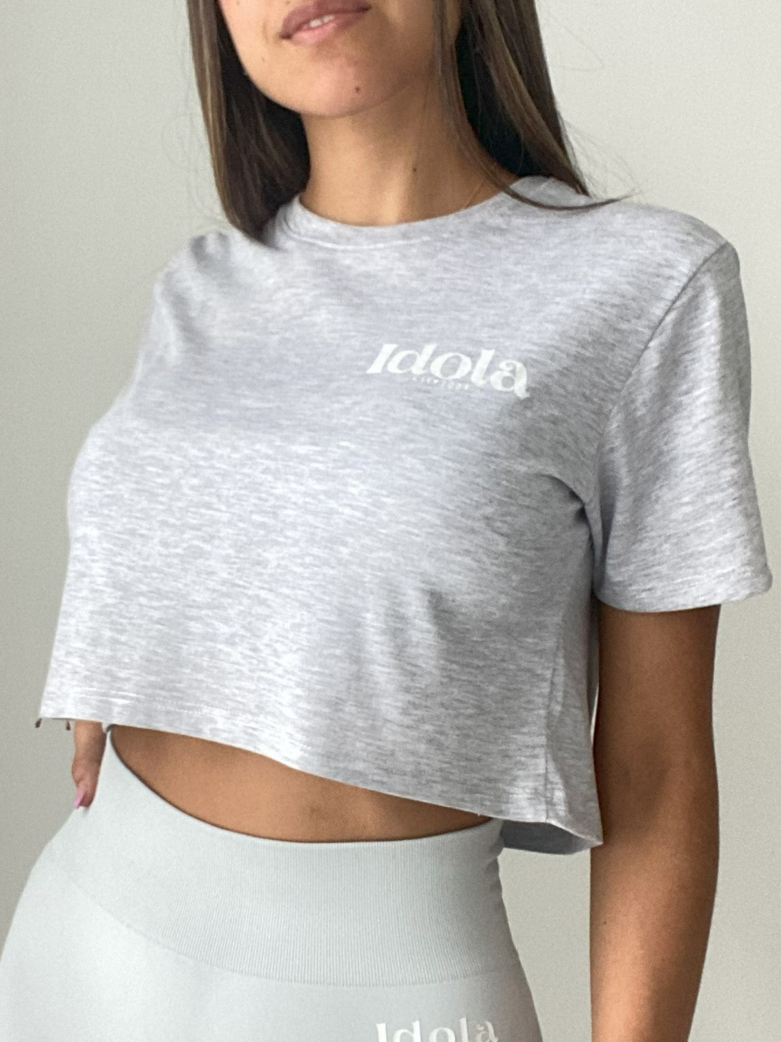 Crop top Melange 100% Algodón